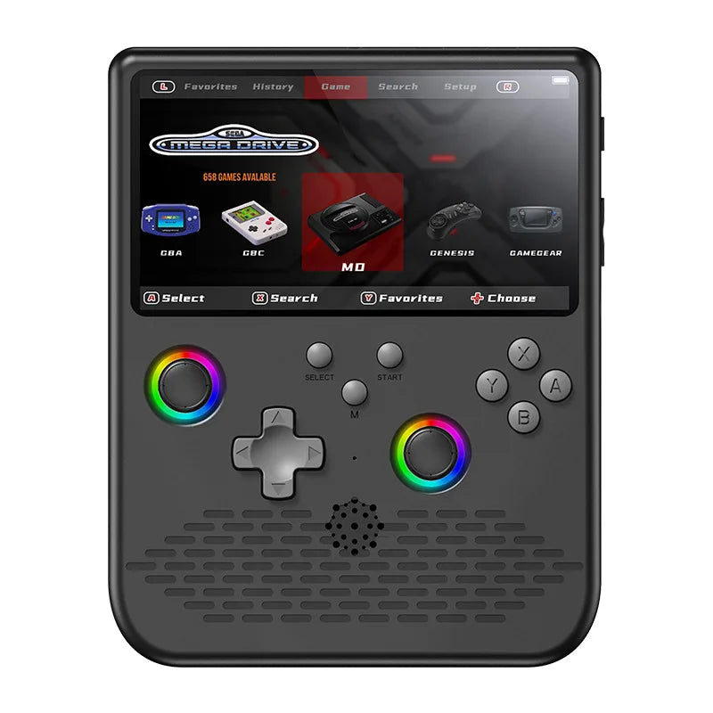 Retro Handheld Games Console Portable Retro Gaming Console Linux System 5.0-inch IPS Screen HD Output 64GB 20000+ Retro Games