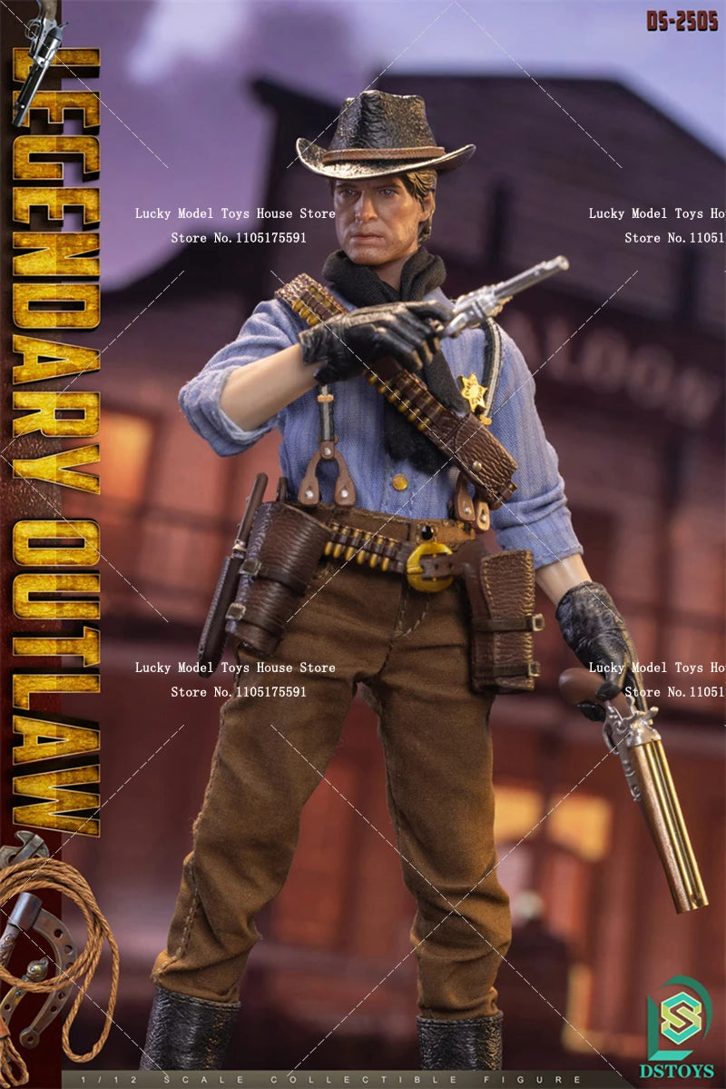 DSTOYS 1/12 Wild Cowboy Cloth Action Figure Peaceful Protector Movie Role Simulation 6inch DS-2505 The Good Male Soldier Model