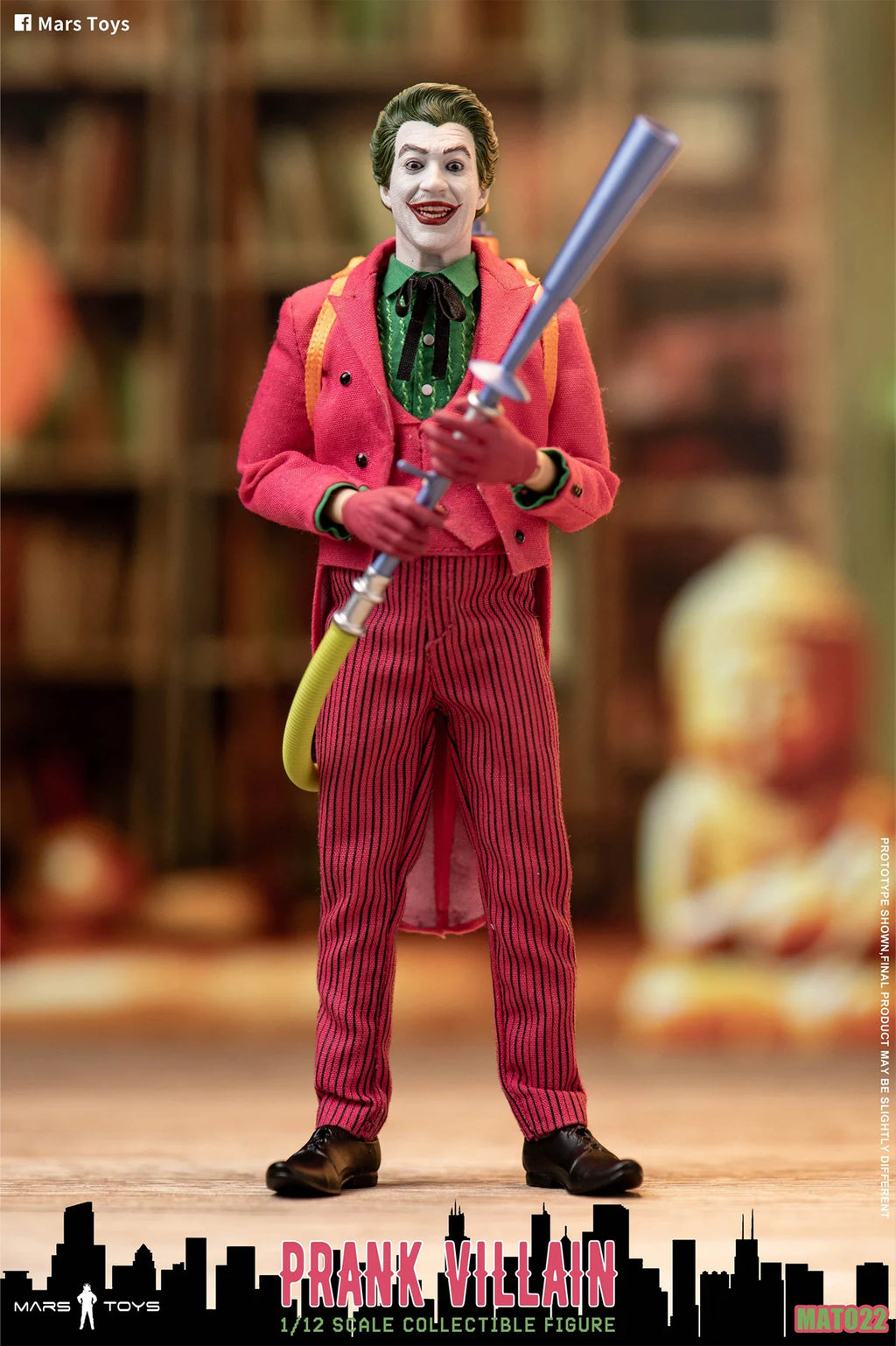 In Stock Mars Toys Joker 1996 PRANK VILLAIN 1/12 Scale Collectible Figure Movability Model Toys Collection Cloth clothes MAT022