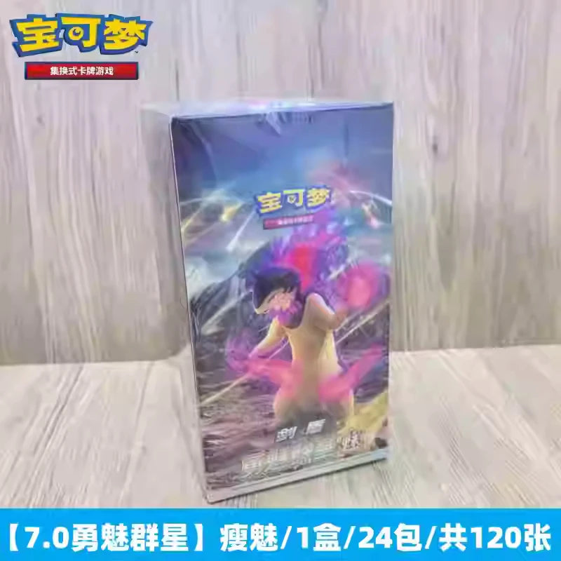 100%Original Genuine PokéM0n Trading Ptcg Card Chinese 7.0 Brave Charming Stars Pre-Group Booster Pack Construct Gift Child Gift
