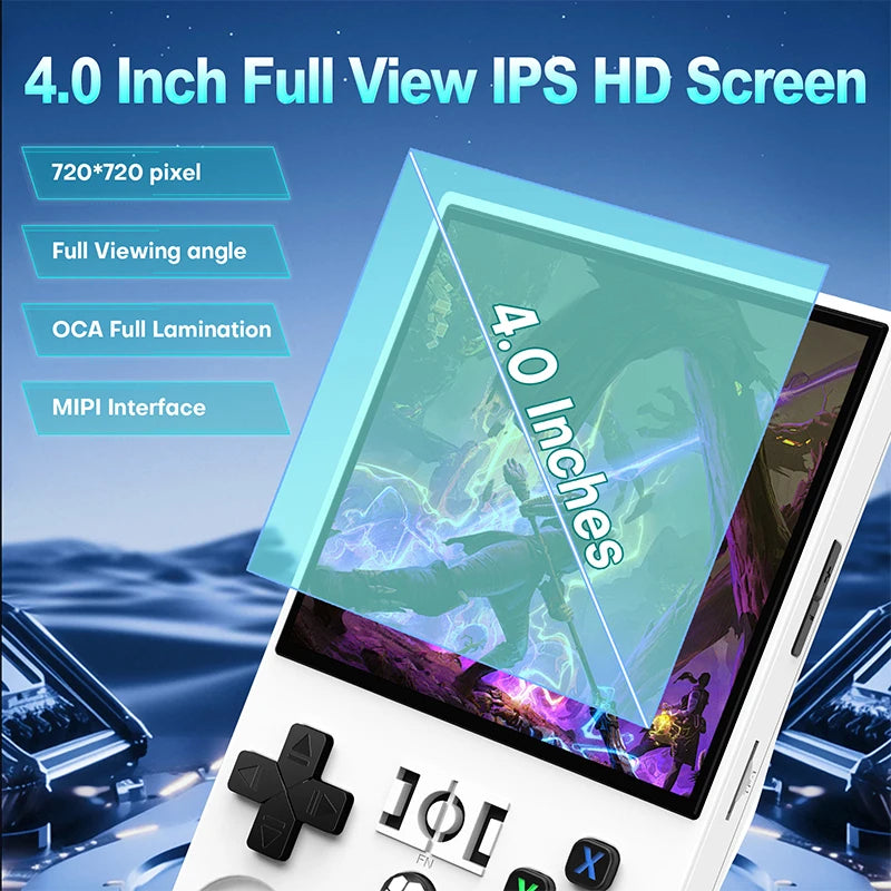 R36 Max Original Console Handheld Game Players 4inch IPS Screen Open Source Console Retro Pocket Video Player 64G/128G Fast Ship