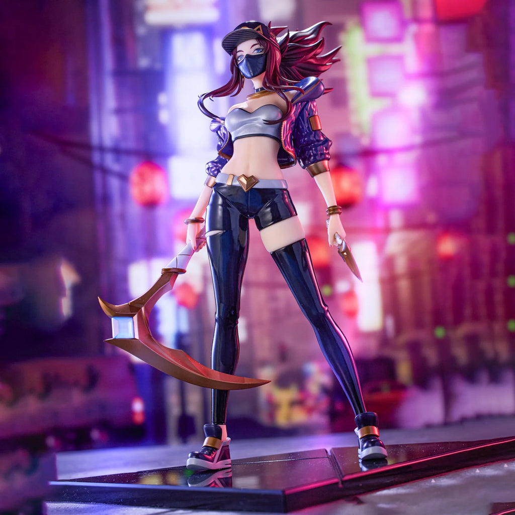 K/DA Evelynn Figure Ahri Akali Kai'Sa PVC 27cm 1/7 Anime Toy Game Merchandise Model Collection Display Gift Official In Stock