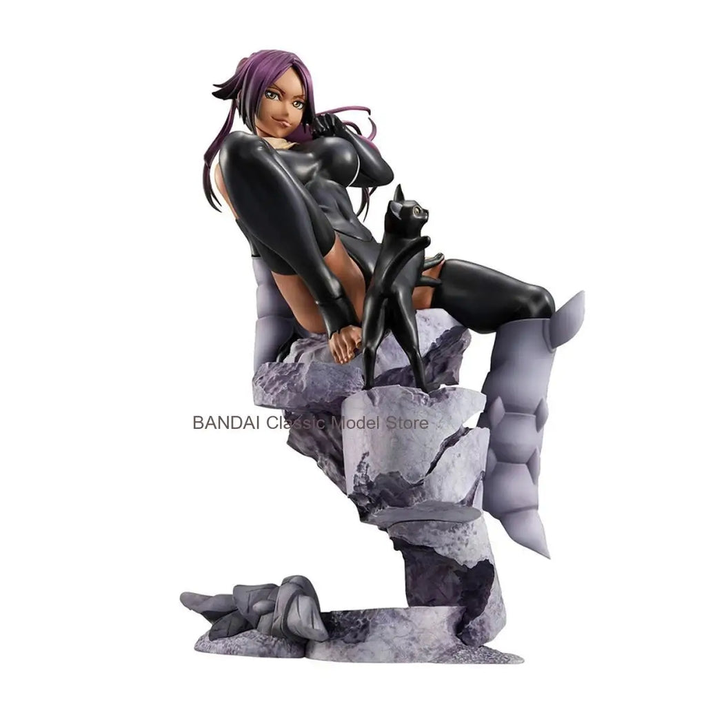 100% Original in Stock MegaHouse G.E.M. Bleach Shihouin Yoruichi Anime Figure Collection Series Garage Kit Model Decoration
