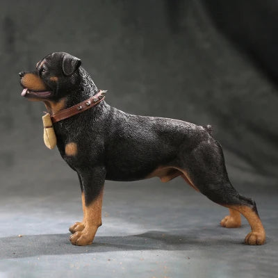 Mr.Z 1:6 Scale Animal Figure Doll Rottweiler Loyal Police Dog Model For 12Inch Action Figure Scenes Decor Desktop Toy Ornaments