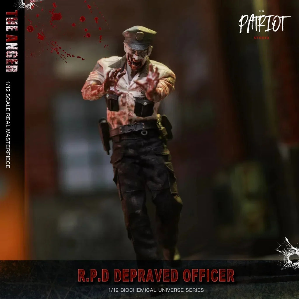 In Stock Patriot Studio Resident Evil 1/12 Leon Kraus Chris Police Officers Zombie Chainsaw 6-inch Action Figures Collection