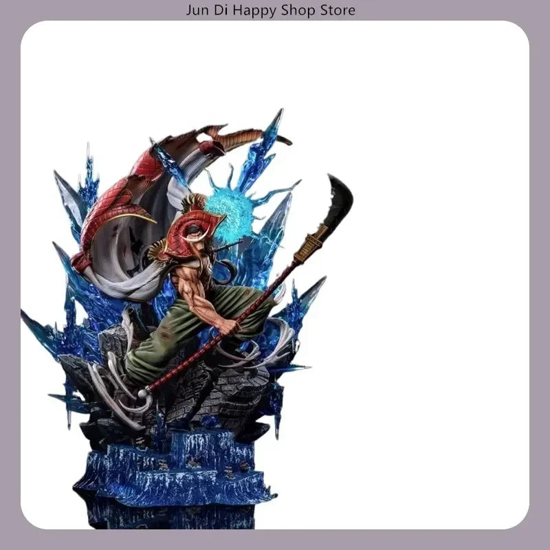 One Piece Whitebeard Attacking Pose 38cm PVC Action Figure Anime Character Model Statue Desktop Decoration Collectible Gift