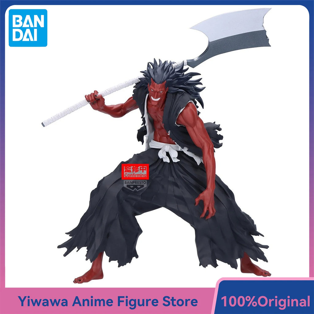 Newest Banpresto Bleach Maximatic Kenpachi Zaraki Anime Figures Original Collectible Model Toy Ornament