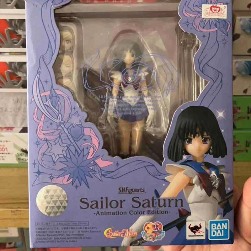 Bandai Original Shf Figuarts Sailor Moon Figure Sailor Star Healer Seiya Kou Action Figurine Anime Collection Model Pvc Toy