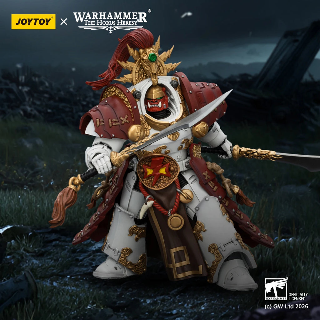 【Pre-sale】JOYTOY Warhammer 40K White Scars Qin Xa - Master of The Keshig 1/18 Action Figure Model Toy