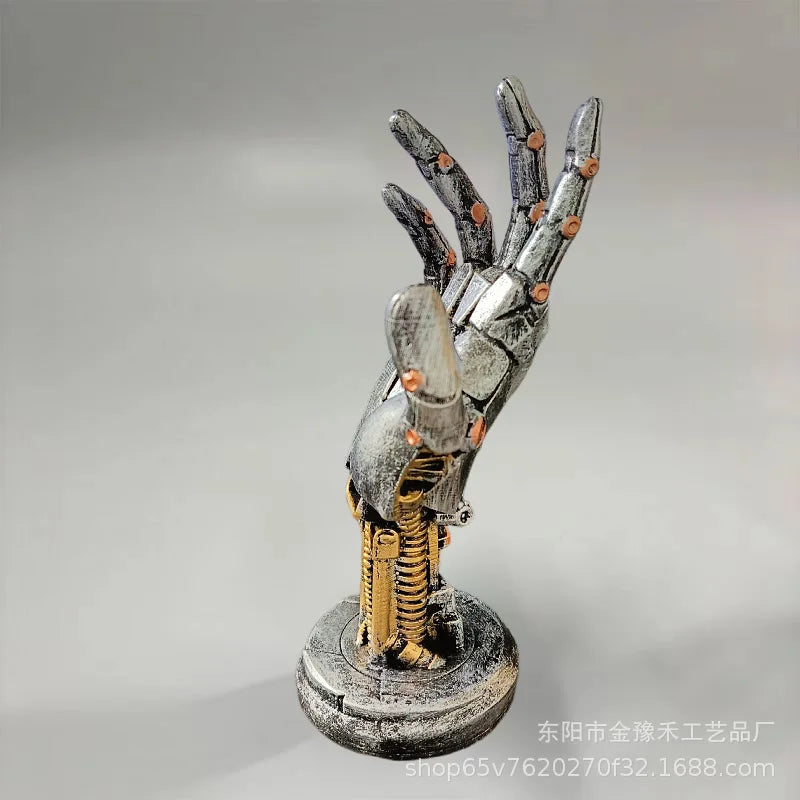 Anime Peripherals Cyberpunk Style Mechanical Arm Resin Craft Ornaments Xbox Switch Game Controller Desktop Stand