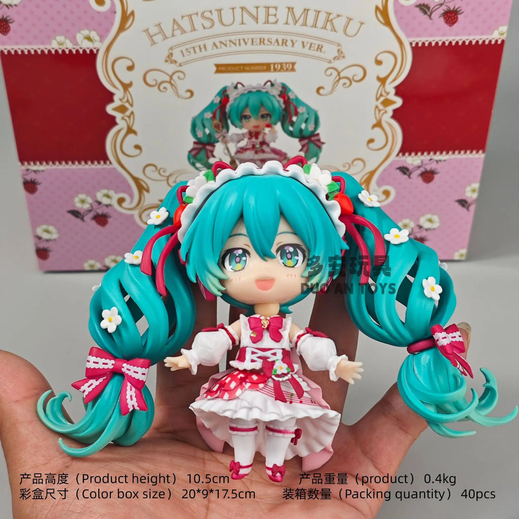 Hatsune Miku Strawberry Cake 15th Anniversary Edition, 1939# Action Figure Collectible Model