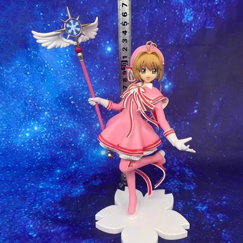 Original Sega Actionfigur Card Captor Sakura Kinomoto Sakura Kawaii 22 cm PVC Anime Figur Sammlung Modell Zimmer Dekor Geschenk