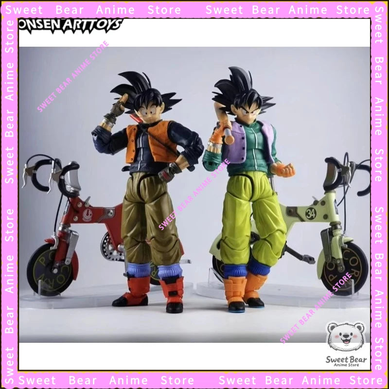 Tonsenarttoys Kamione Goku Sun Dragon Ball Bike 01A 01B  SHF Fly Page Ride Bike Gogeta Anime Action Figures Toy Model Collection