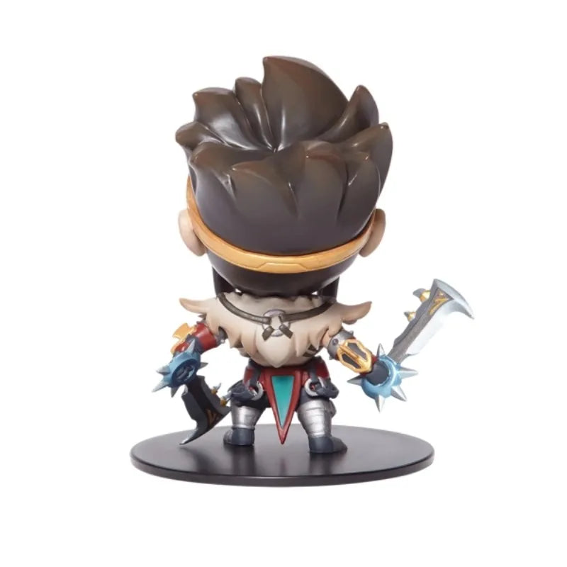 Original LOL League of Legends Glory Executioner Draven Q Version Anime Movable Doll Collection Ornament Model Toy Gift