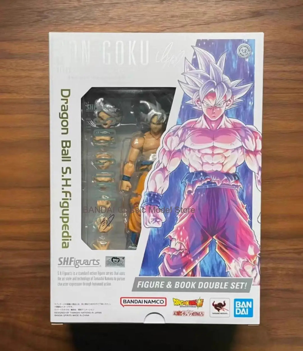 Bandai Genuine S.H.F Dragon Ball Super Anime Figure Son Goku Migatte No Gokui Action Toys for Boys Girls Gift Collectible Model