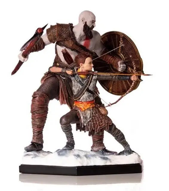 IRON Game God of War 4 Kratos &amp; Son Atreus 20 см PVC фигурка колекционерски модели играчки за подарък