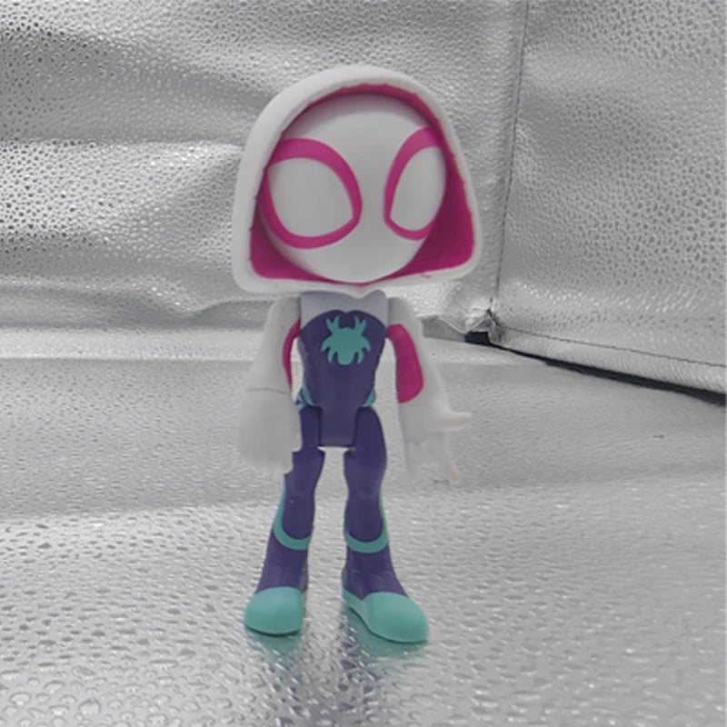Superhero Adventures Spider-Man Spidey Man and His Magical Friends Q Version Action Figure Collectable Model Toy Gift