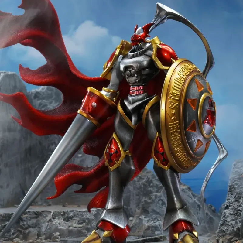 40cm Digimon Anime Figure World Atlas Dukemon Figurine Royal Knight Duke Beast Handmade Model Gift Statue Collectible Figure ﻿