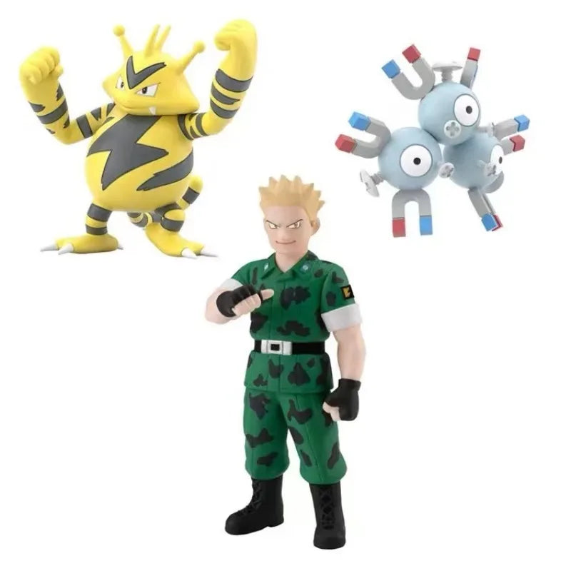 Genuine 1/20 Scale The World MATISSE RARECOIL ELEBOO Magneton Electabuzz Lt Surge Cute Action Figure Model Toys