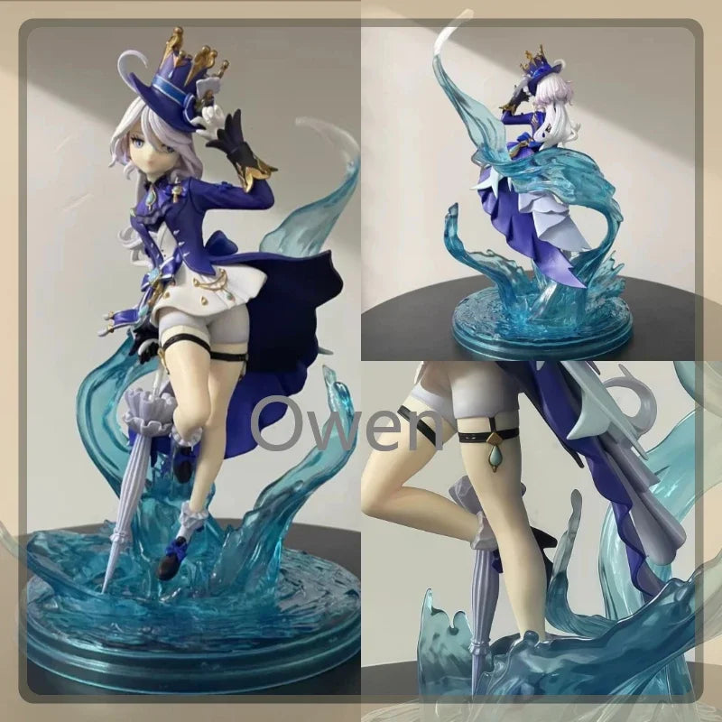 Mobile Game Furina Anime Ganyu Beautiful Girl Genshin Impact Figures Hu Tao Action Figure PVC Collection Birthday Decoration Toy