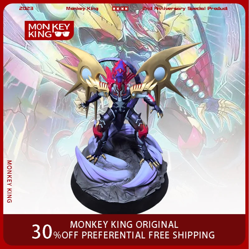 25cm Duel Monsters Figure Galaxy-Eyes Cipher Dragon Handmade Customization Anime Model Resin Desktop Ornaments Holiday Gifts Toy