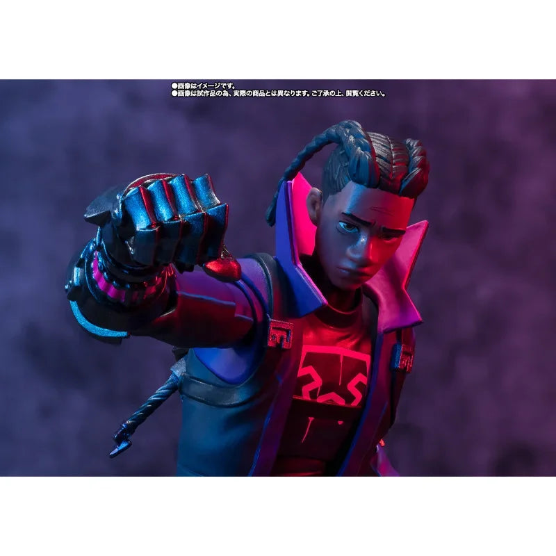 Original Bandai S.H.Figuarts SHF Spiderman Miles G. Morales Action Figures Spider Man Across The Spider Verse Figures Model Toys