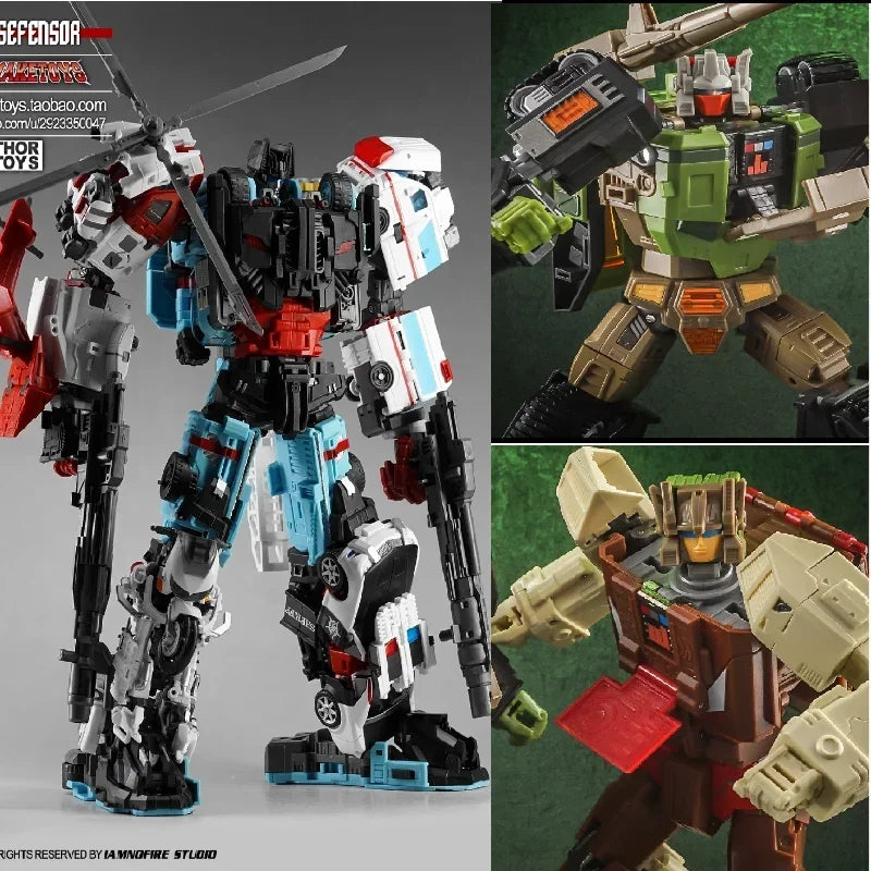 Transformation YES-MODEL YM11 Chromedome YM12 Hardhead Defensor 5 In 1 ...