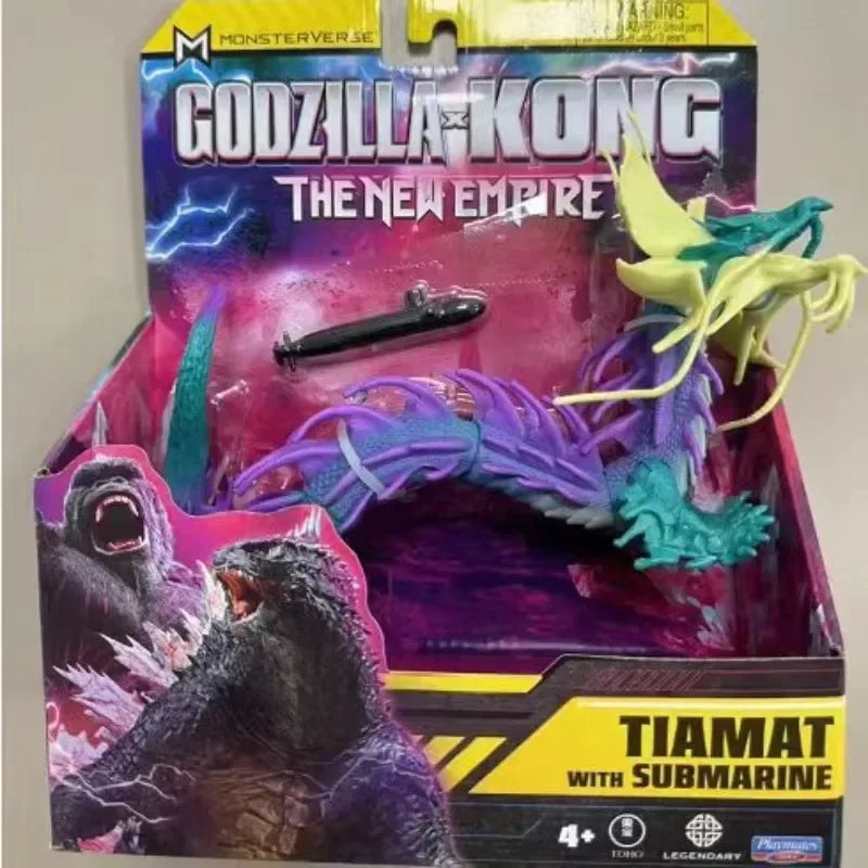 Godzila X Kong Action Figure The New Empire Anime Figure Godzilla King Ghidorah Tiamat Mothra Figure Collection Model Custom Toy