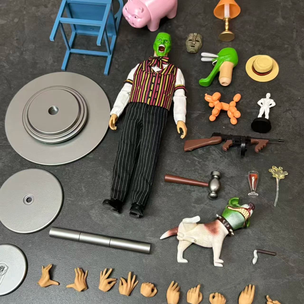 Hot Action Figure The Mask 1/12 Scale Lr009a Lr009b Jim Carrey Character Movable Model Collectible Toy Gift For Fans Ornament