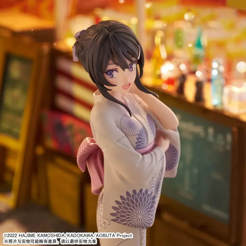 Original Luminasta Series Anime Figures Character Mai Sakurajima Yukata Ver.Action Figures Ornaments Model Hobbies Collectible