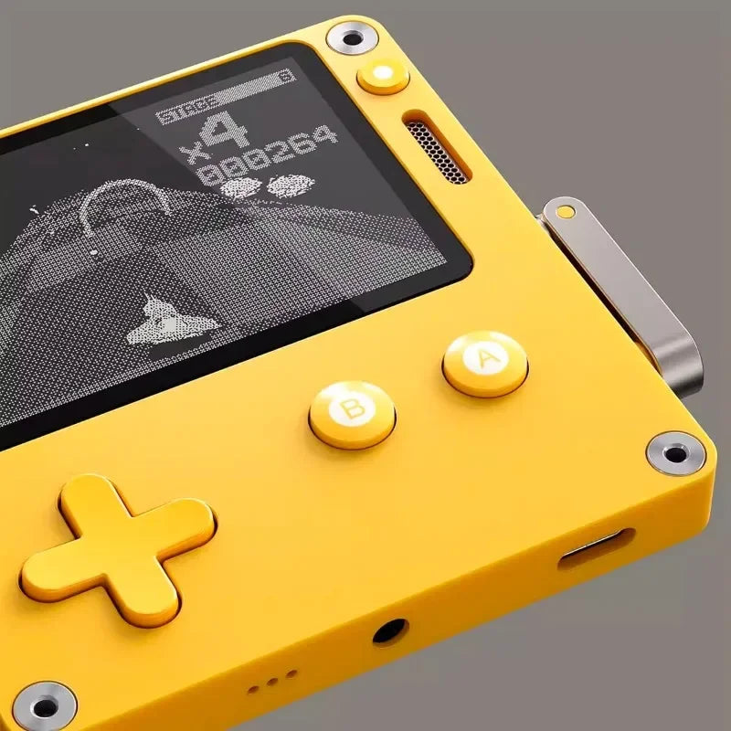 Panic Playdate Handheld Console Black And White Retro Game Console Creative Hand Crank Design Expandable Gaming System for Gamer