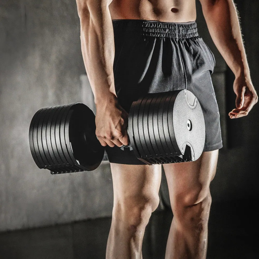 Multiple Colors Adjustable Dumbbells Set 2kg(5lb) or 4kg(9lb) Increase Max 45kg(100lb) Home Fitness Fast Adjustment Dumbbells