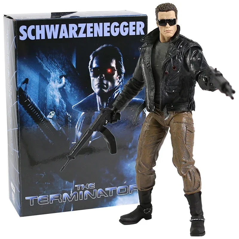 NECA Terminator 2: Judgment Day T-800 Arnold Schwarzenegger PVC-Actionfigur, Sammlermodell, Spielzeug, 18 cm