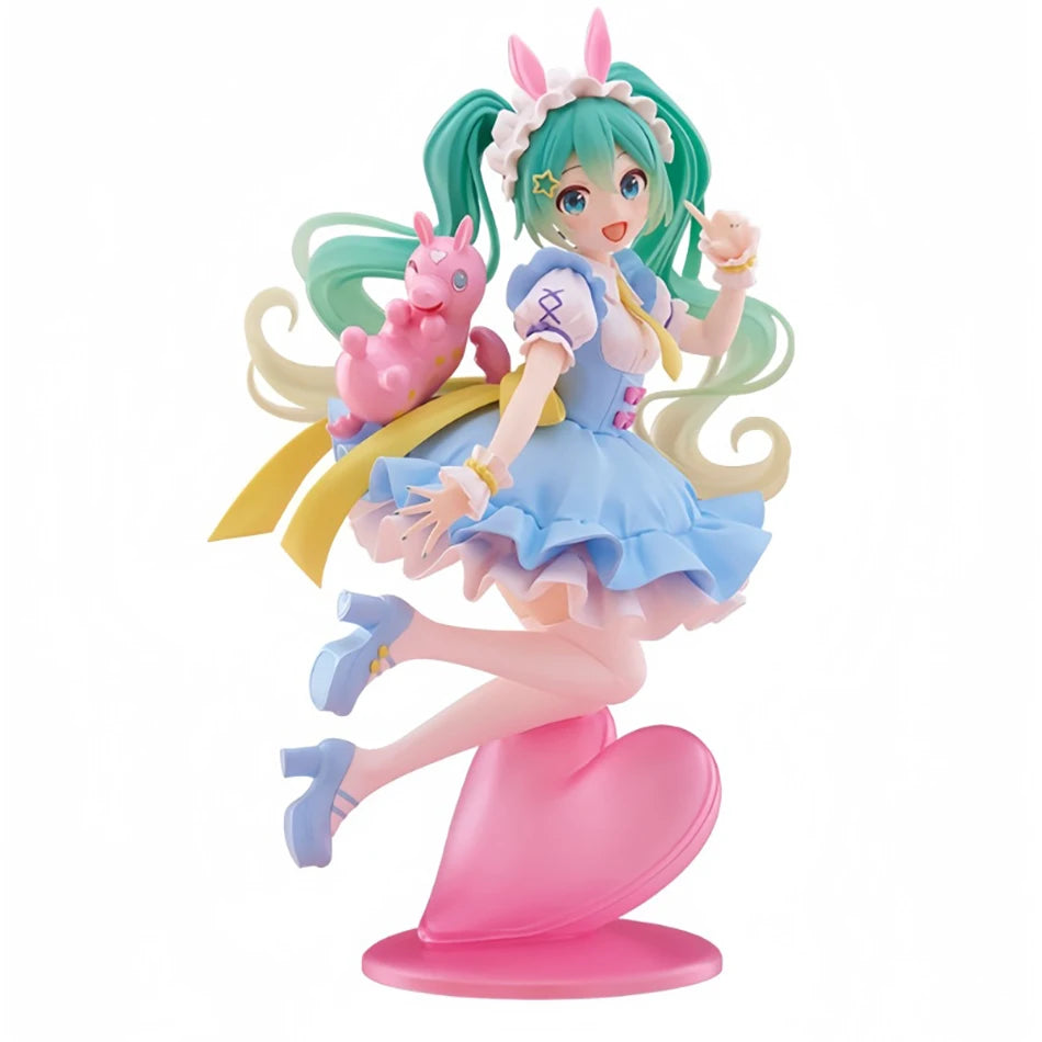20CM Hatsune Miku Anime Figure Kawaii Fairy Tales Miku Action Figure Lollipop Girl Figurine PVC Collection Ornaments Model Toys