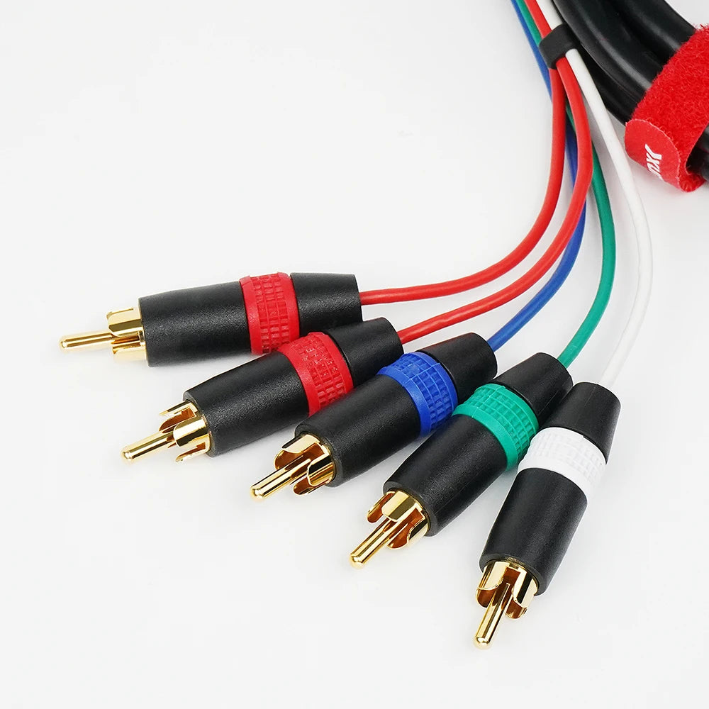 BitFunx RGBS VGA To Component Video 5RCA YPbPr Cable For Sega Dreamcast DC Game Console