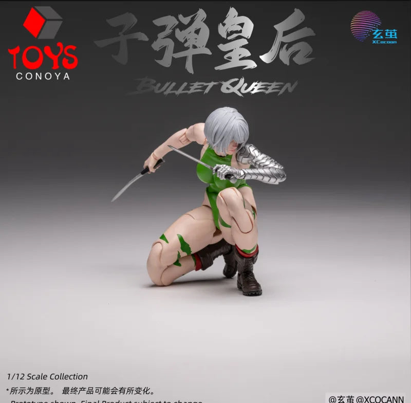 【2026 Q4】XCocann CFC02 1/12 Scale Bullet Queen Super Flexible Action Figure 6" Female Soldier Action Figure Model Collectible