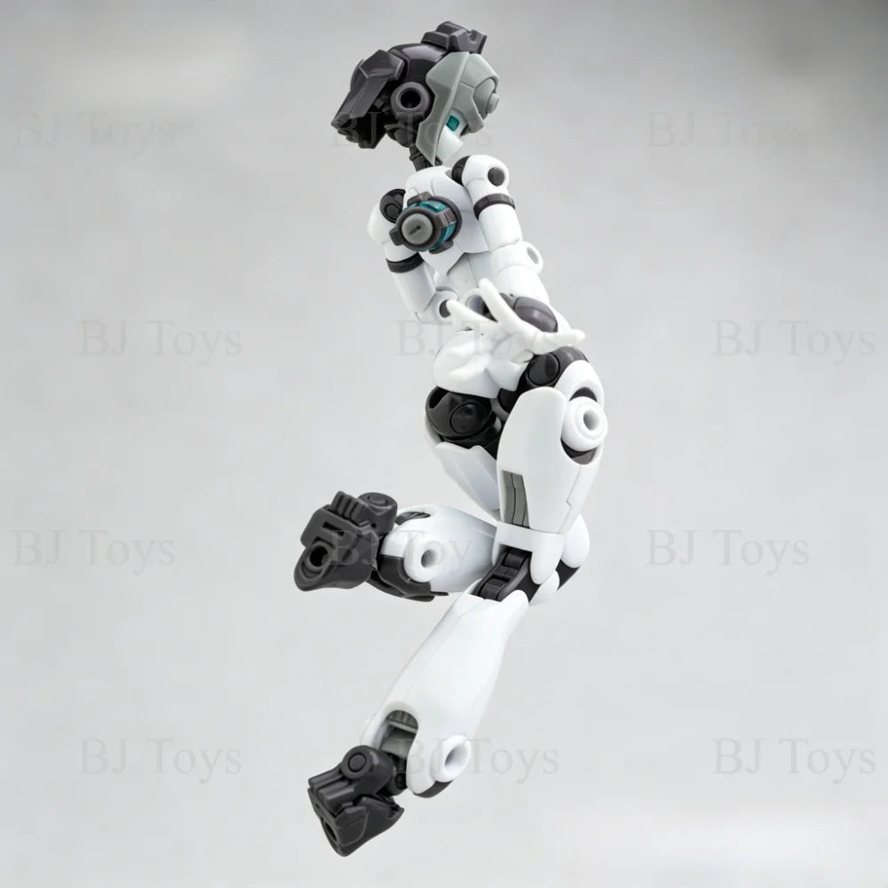 Quankai Gene Interference 2.0 Female Mecha Body, Ultra-Articulated Buildable Action Figure with Interchangeable Head Hand Parts