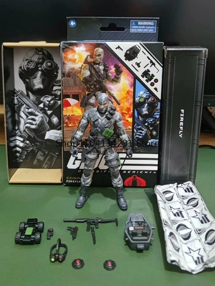 Original GI Joe 6-inch Action Figure: Nukuchu, Firefly, Scarlet Cobra Action Figure Collectible Toy for Kids