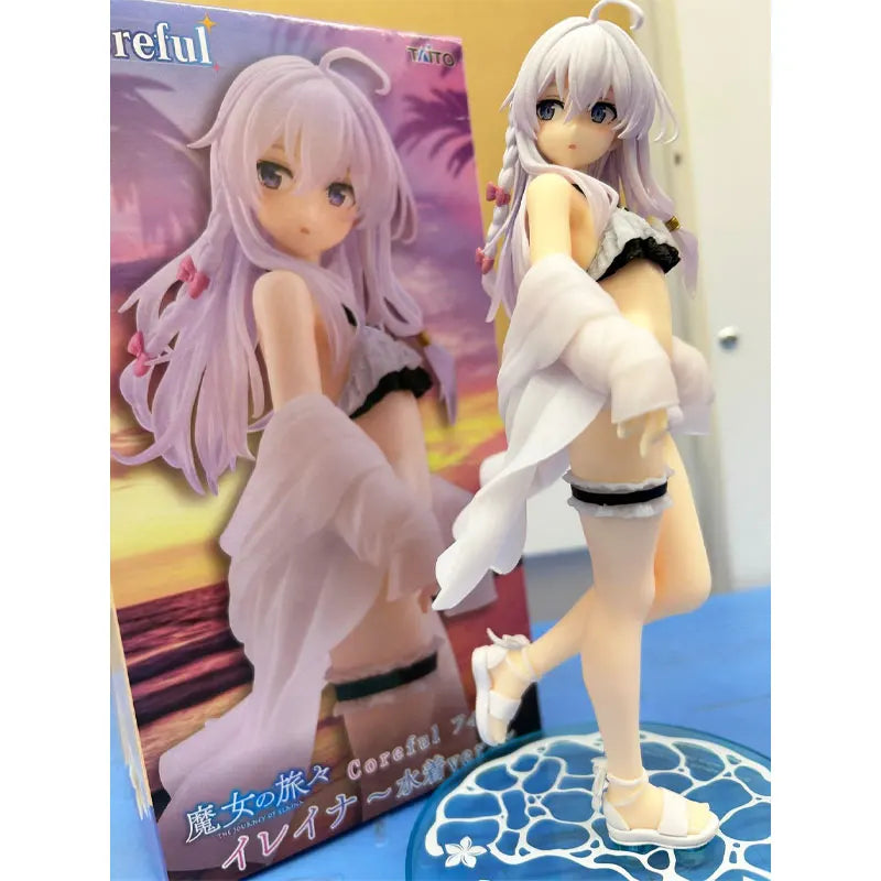 18cm Original Taito Colorful The Journey Of Elaina Action Figure Model Collection Pvc Desktop Decoration Toys Xmas Birthday Gift