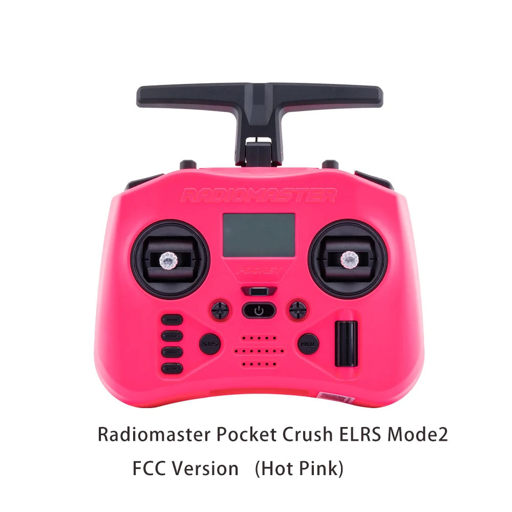 Radiomaster Pocket Crush 2.4GHz ELRS Hall Gimbal Transmitter Remote Control Portable Lightweight Foldable Antenna