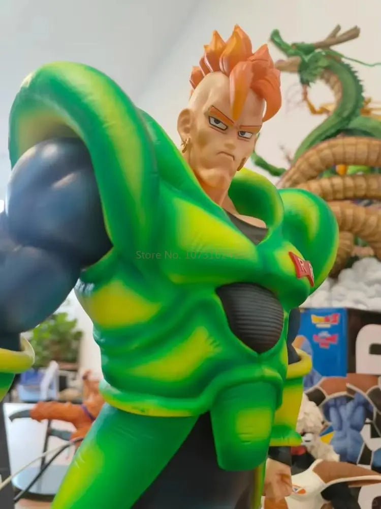 41CM Big Dragon Ball Z Android 16 GK Anime Figure Pvc Action Doll Statue Collection Model Ornament Children Toys Birthday Gift