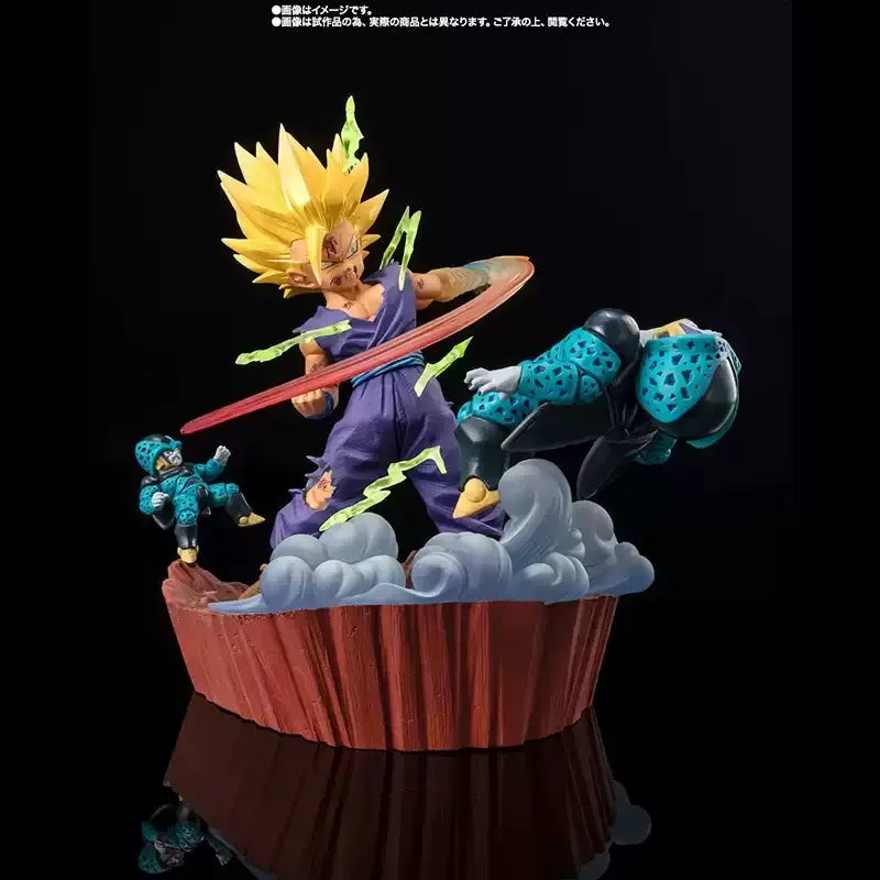 Bandai Original Figuarts Zero Dragon Ball Z Cell Arc Super Saiyan 2 Gohan Anime Action Figure Model Toy Gift