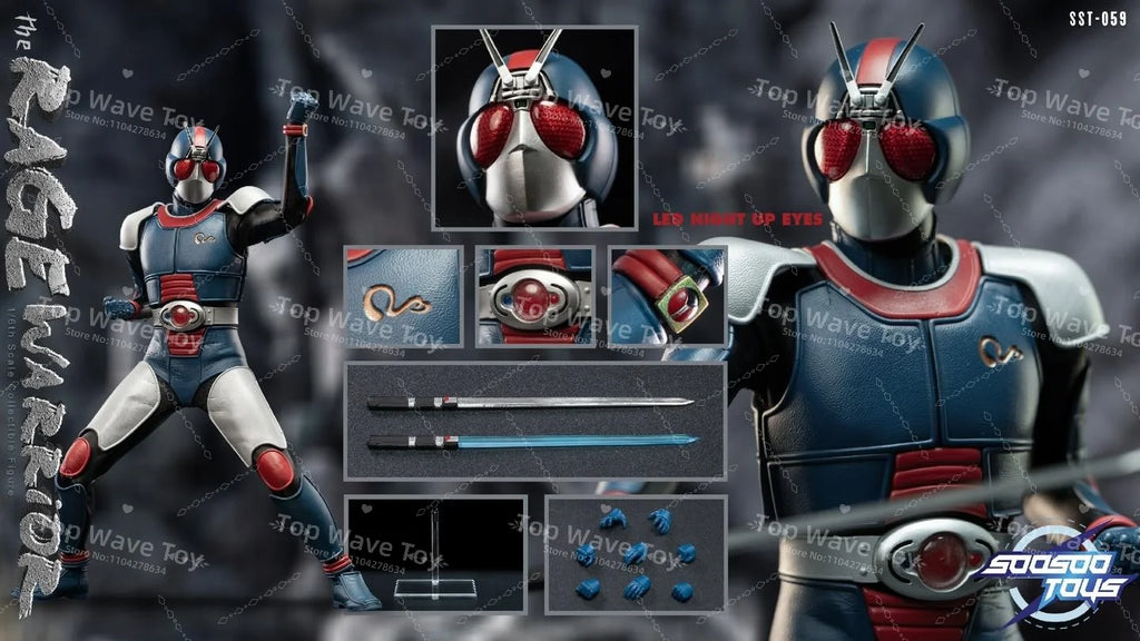 New Stock SOOSOOTOYS SST-059 1/6 Scale Biochemical Knight Male Soldier Angry Prince Full Set Model 12 Inch Action Figure Toys