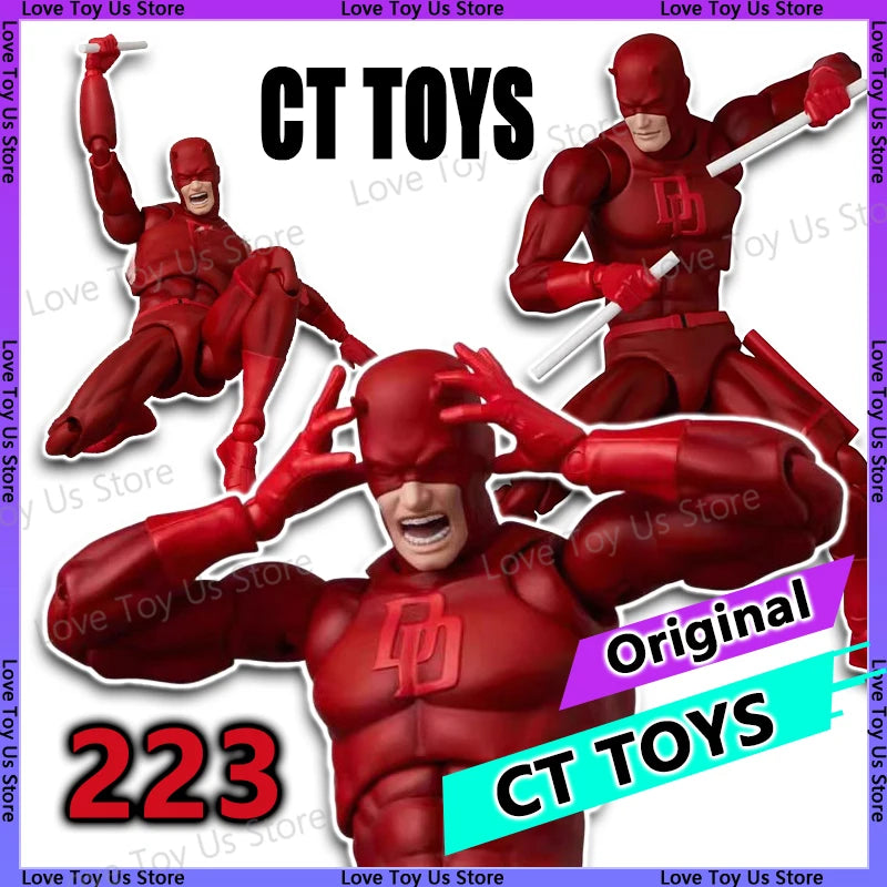 Authentische Ct Toys Daredevil Mafex 223 Figur, detailreiche Comic-Version, Action-Modell, perfektes Geschenk für Anime-Fans