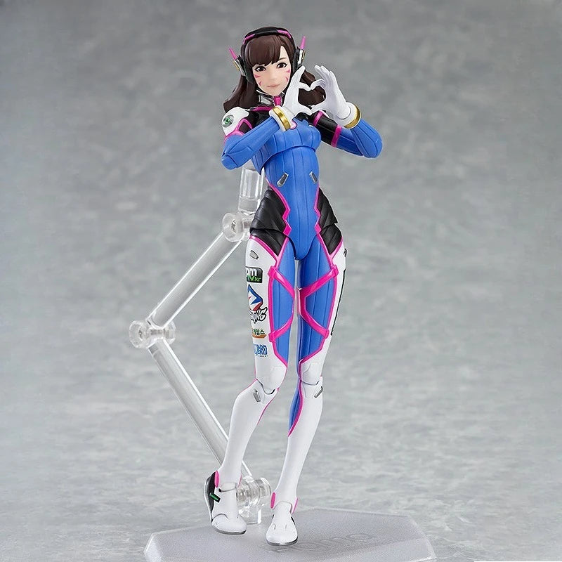 Max Original Figma Series《Overwatch: D.Va》Anime Action Figure Assembly Model Toys Collectible Model Ornaments Gifts for Children