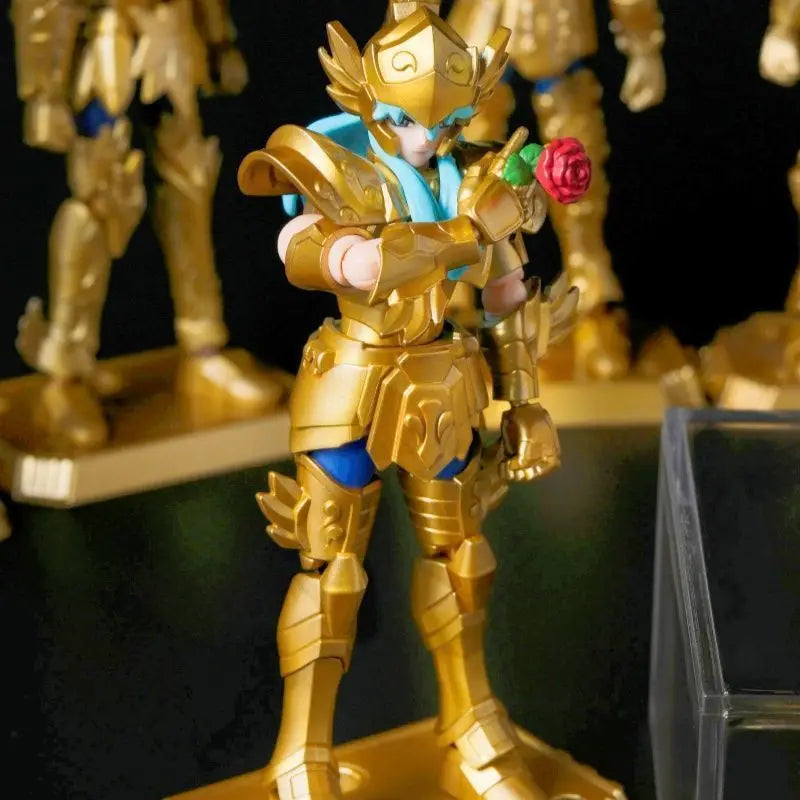 New Blokees Saint Seiya Blind Box Galaxy Version Vol.4 Gold Zodiac Anime Saga Action Figures Assembled Model Toy Collectible