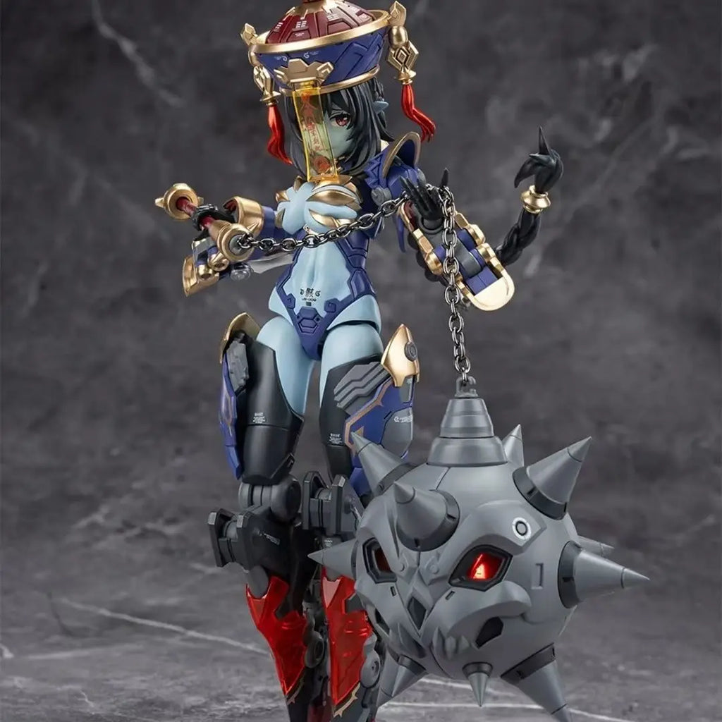Original Hemoxian Figure Jiulian Figures Reverberation Of Medta Figurine 1/12 Zombie Girl Assembly Model Kit Collection Toy Gift