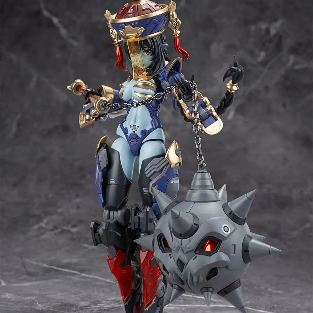 Original Hemoxian Figure Jiulian Figures Reverberation Of Medta Figurine 1/12 Zombie Girl Assembly Model Kit Collection Toy Gift
