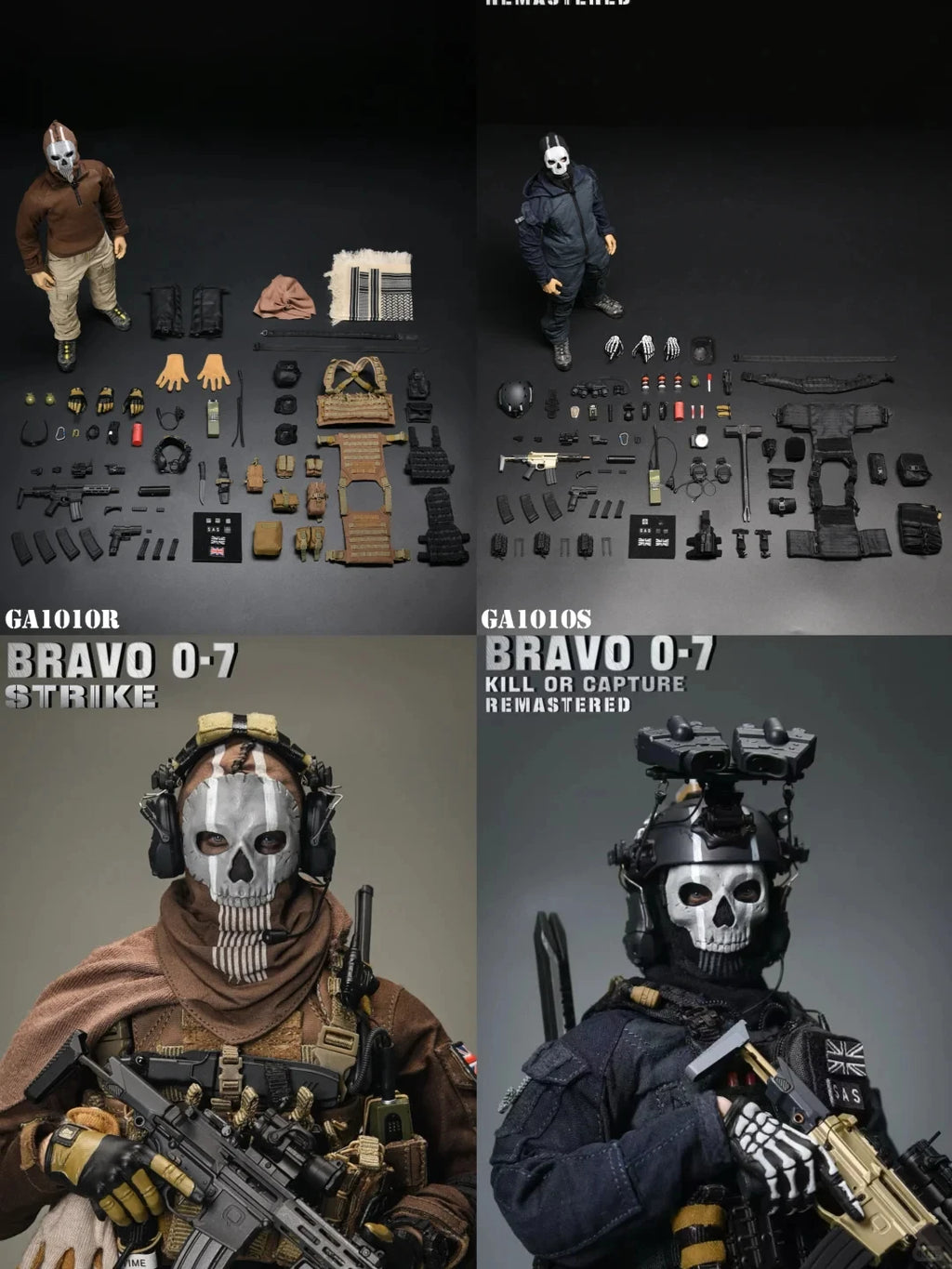 TYCTOYS Original Easy&Simple 1/6 Scale GA1010S GA1010R BRAVO 0-7 Night Battle Ghost Desert Ghost Action Figure Model Toy Present