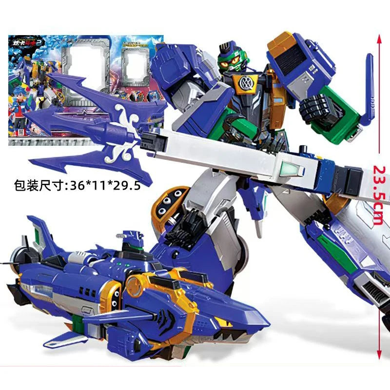 Metal Cardbot S Season2 SKY GALLOP Transforming Robot Plane Car Card Toys Action Figure Transformation Model Children Gift 2025